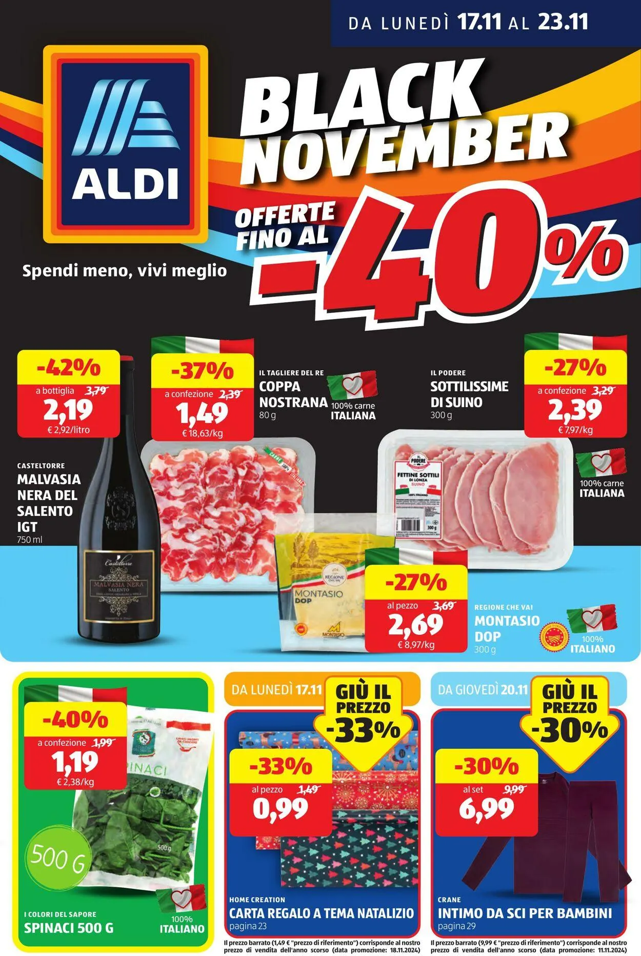 Aldi Volantino attuale da 17 novembre a 23 novembre di 2025 - Pagina del volantino 1