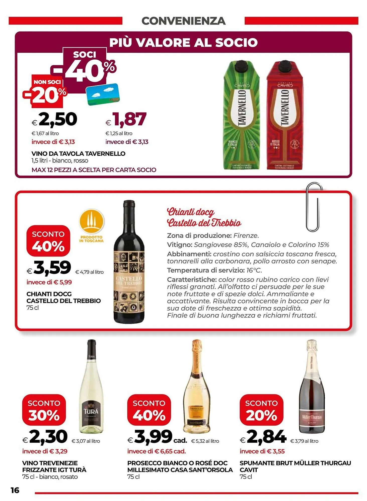 Volantino Unicoop da 5 giugno a 18 giugno di 2025 - Pagina del volantino 16