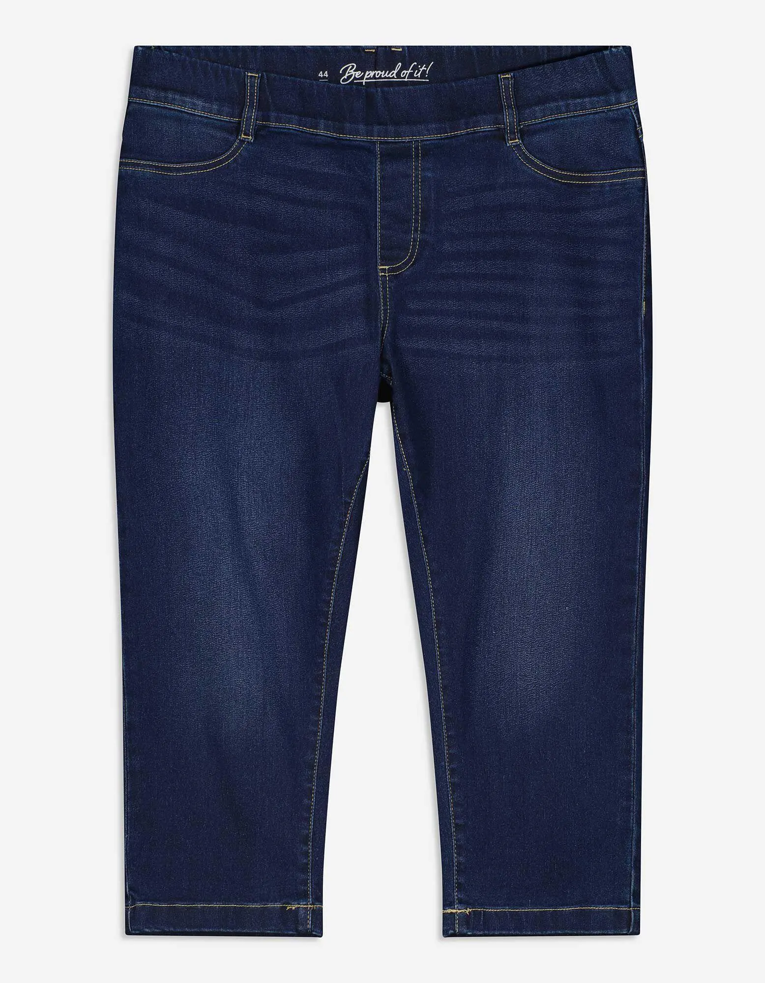 Pantaloni capri - Vita elasticizzata - blu scuro