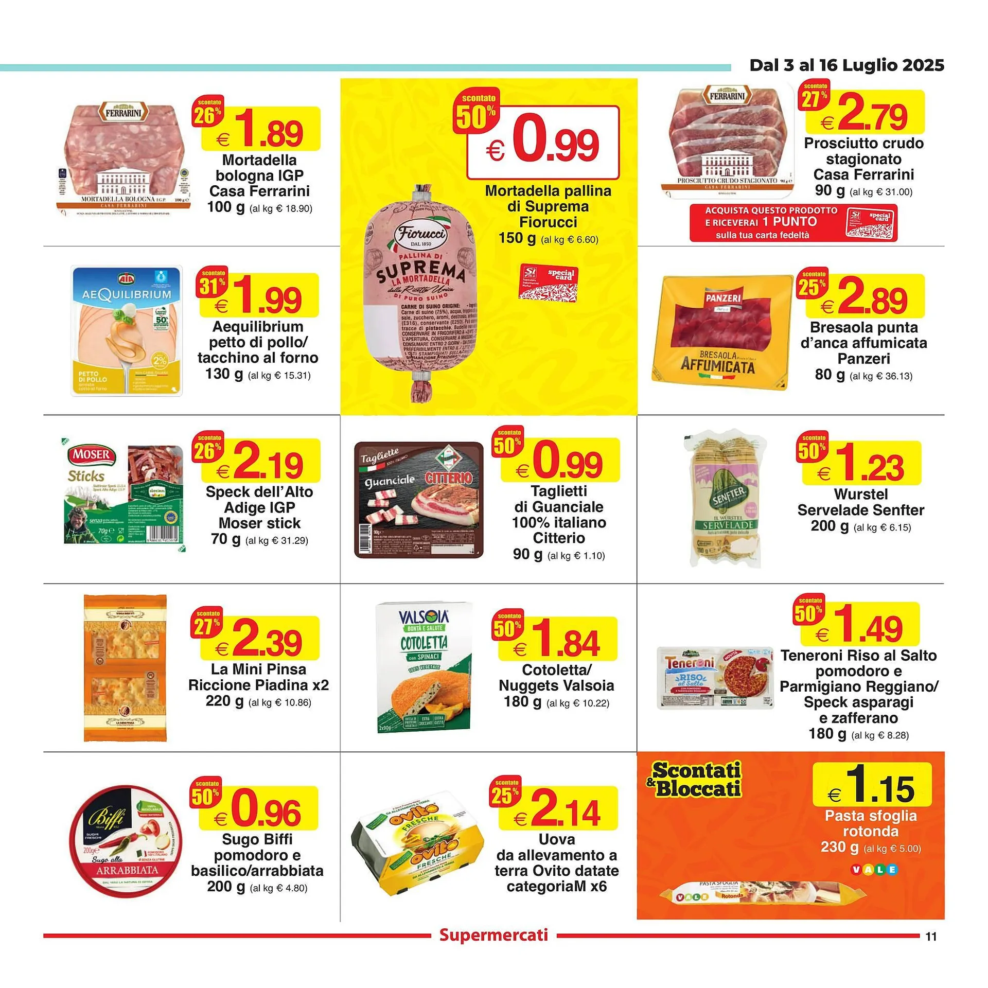 Volantino Sì con te da 3 luglio a 16 luglio di 2025 - Pagina del volantino 11