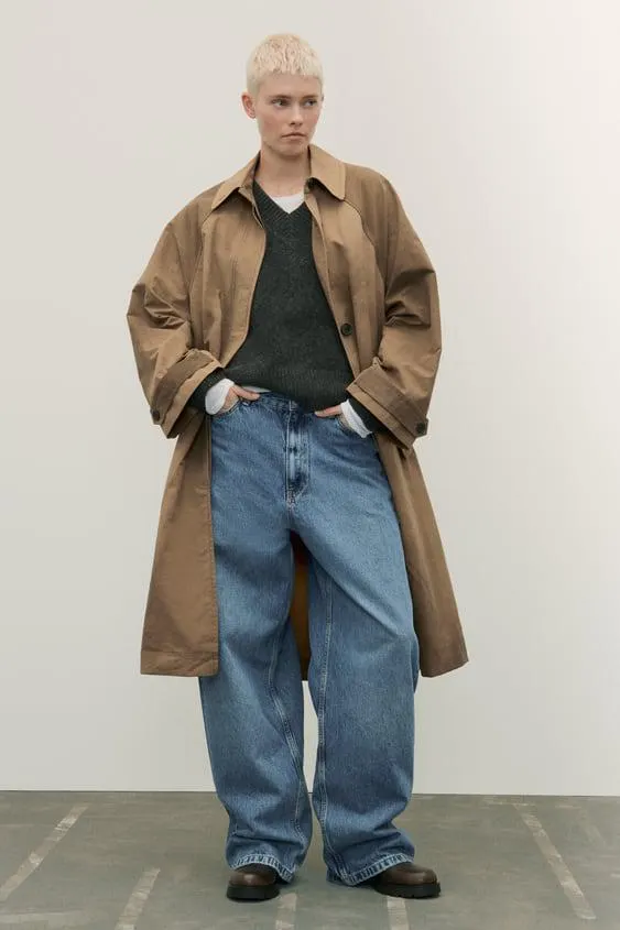 TRENCH MINIMAL EFFETTO SLAVATO ZW COLLECTION