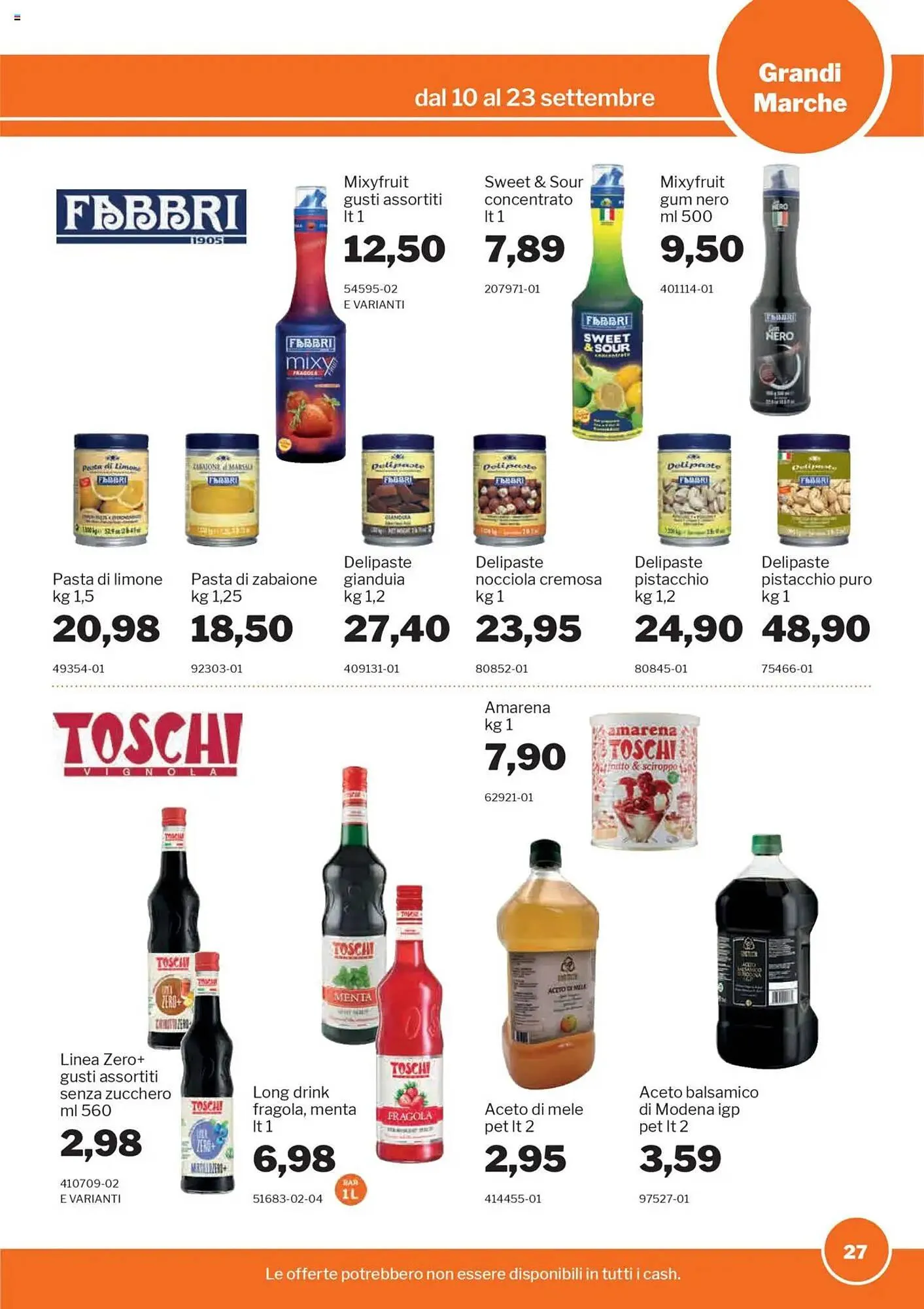 Volantino GrosMarket da 10 settembre a 23 settembre di 2025 - Pagina del volantino 27