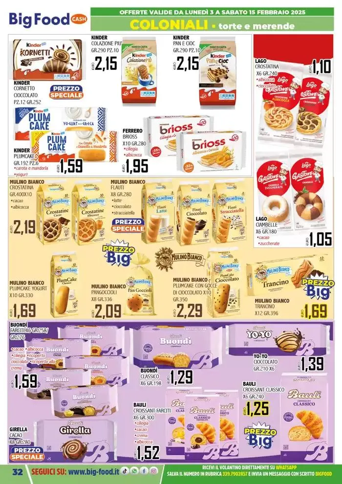 Carnevale innamorati della convenienza da 3 febbraio a 15 febbraio di 2025 - Pagina del volantino 32