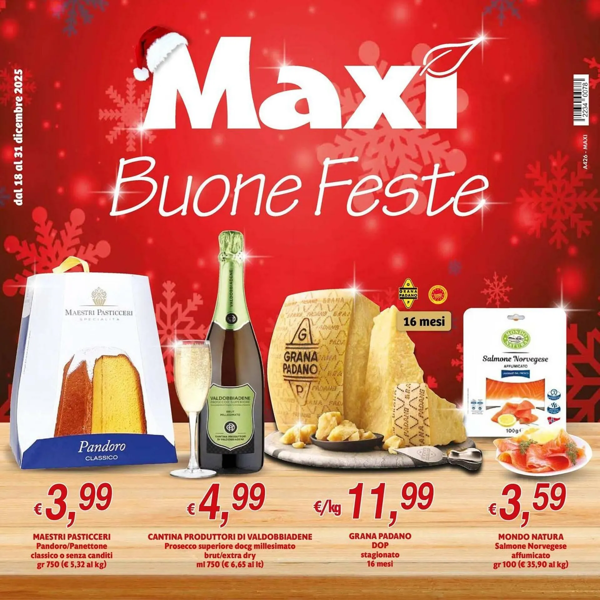 Volantino Maxi Supermercati da 18 dicembre a 31 dicembre di 2025 - Pagina del volantino 1
