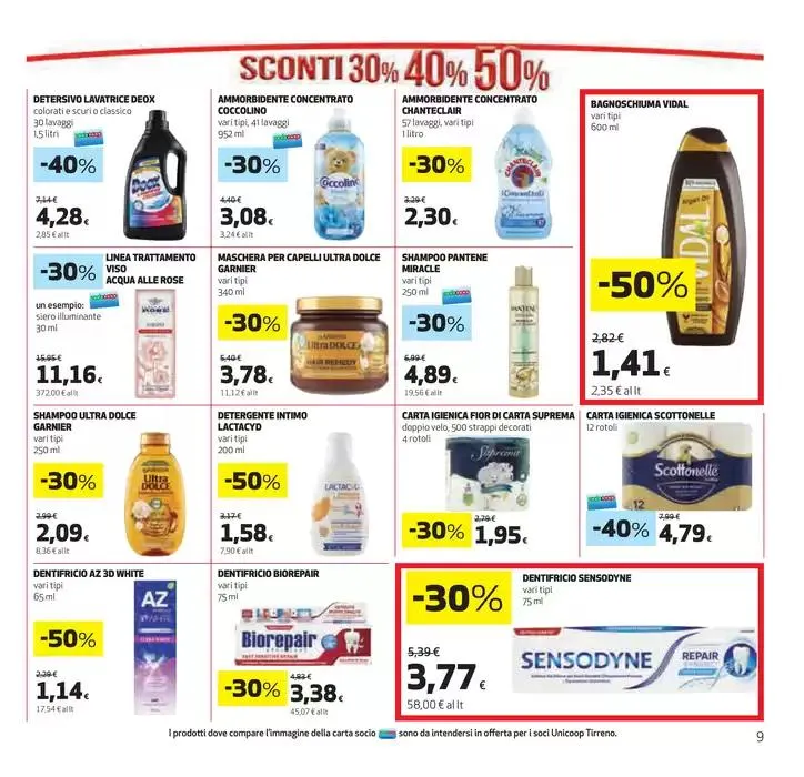 Sconti 30% 40% 50% da 27 marzo a 9 aprile di 2025 - Pagina del volantino 9