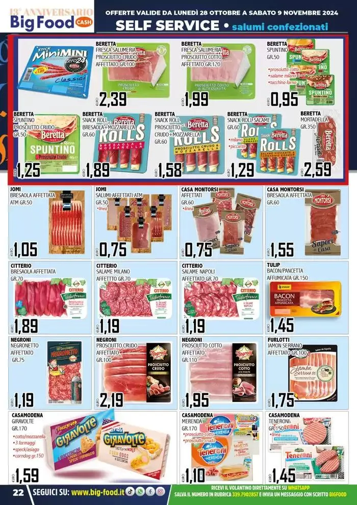 Festeggiamo il nostro 13 anniversario da 28 ottobre a 9 novembre di 2024 - Pagina del volantino 22