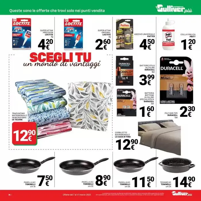 Scegli tu un mondo di vantaggi da 7 marzo a 17 marzo di 2025 - Pagina del volantino 36
