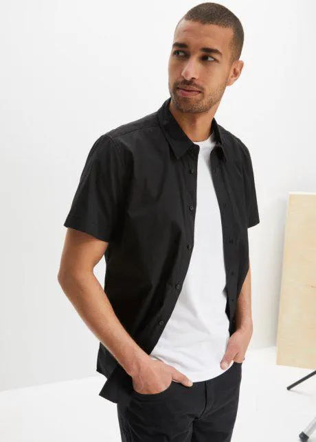 Camicia a maniche corte, slim fit