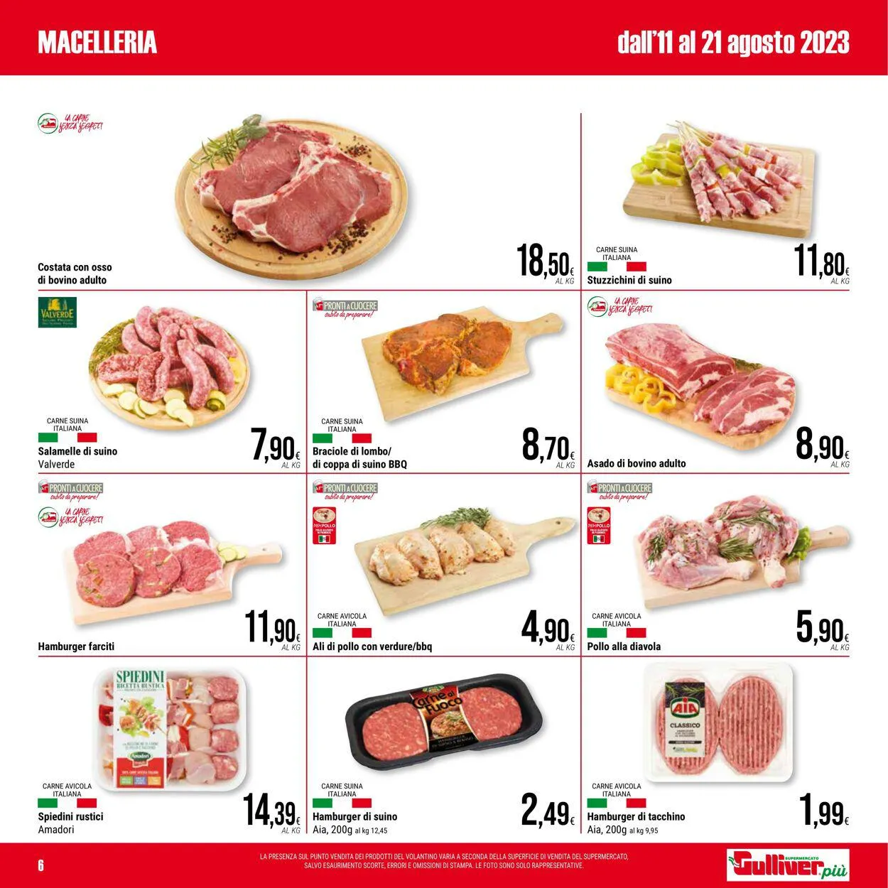 Gulliver Volantino attuale da 11 agosto a 21 agosto di 2023 - Pagina del volantino 6
