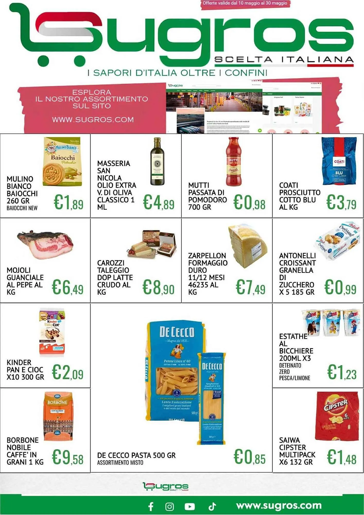 Volantino Sugros da 10 maggio a 30 maggio di 2026 - Pagina del volantino 1