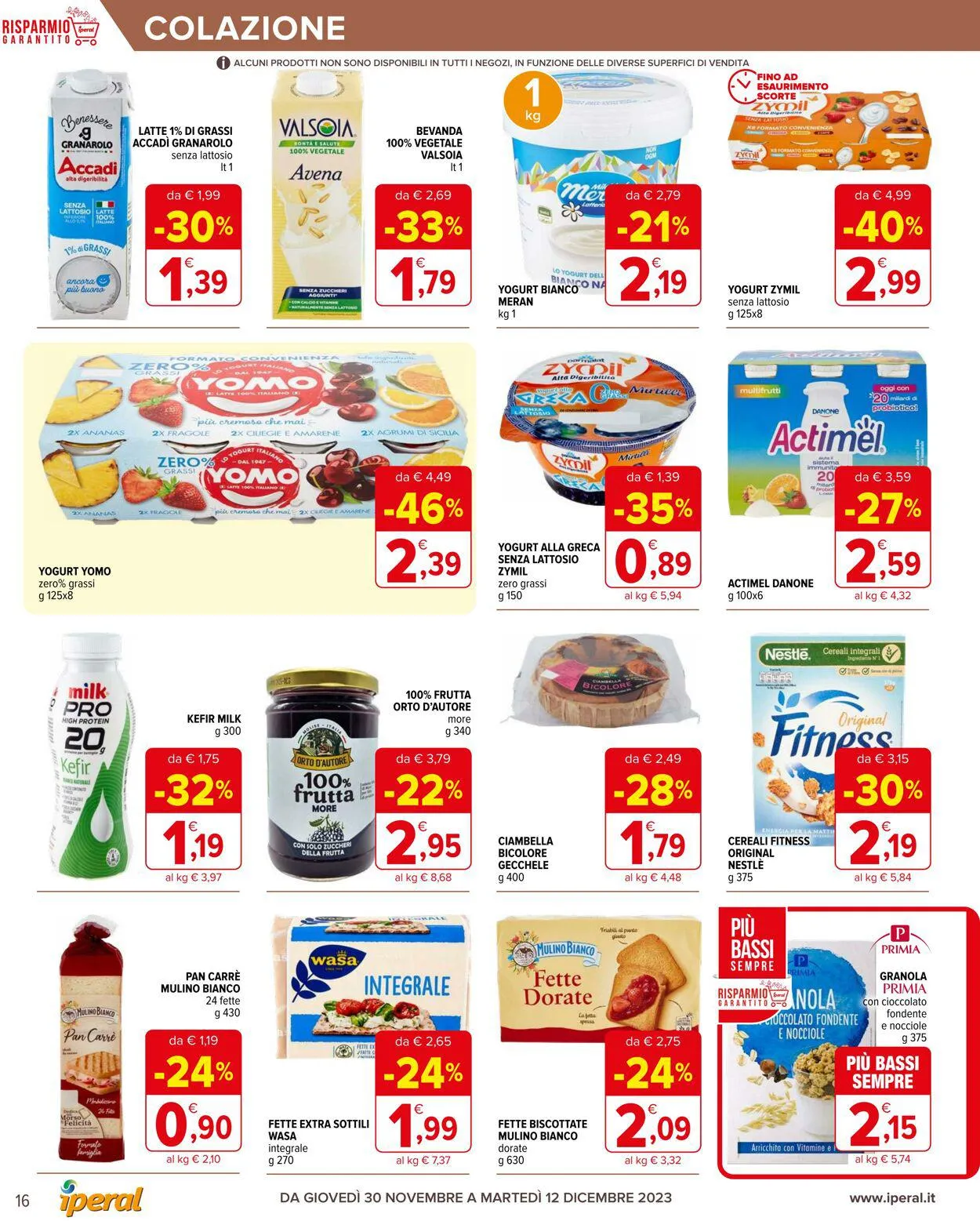 Iperal Volantino attuale da 30 novembre a 14 dicembre di 2023 - Pagina del volantino 16