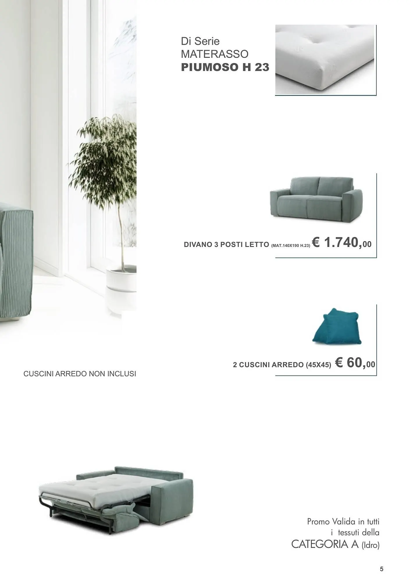 Volantino Outlet Divani da 15 ottobre a 31 dicembre di 2024 - Pagina del volantino 5