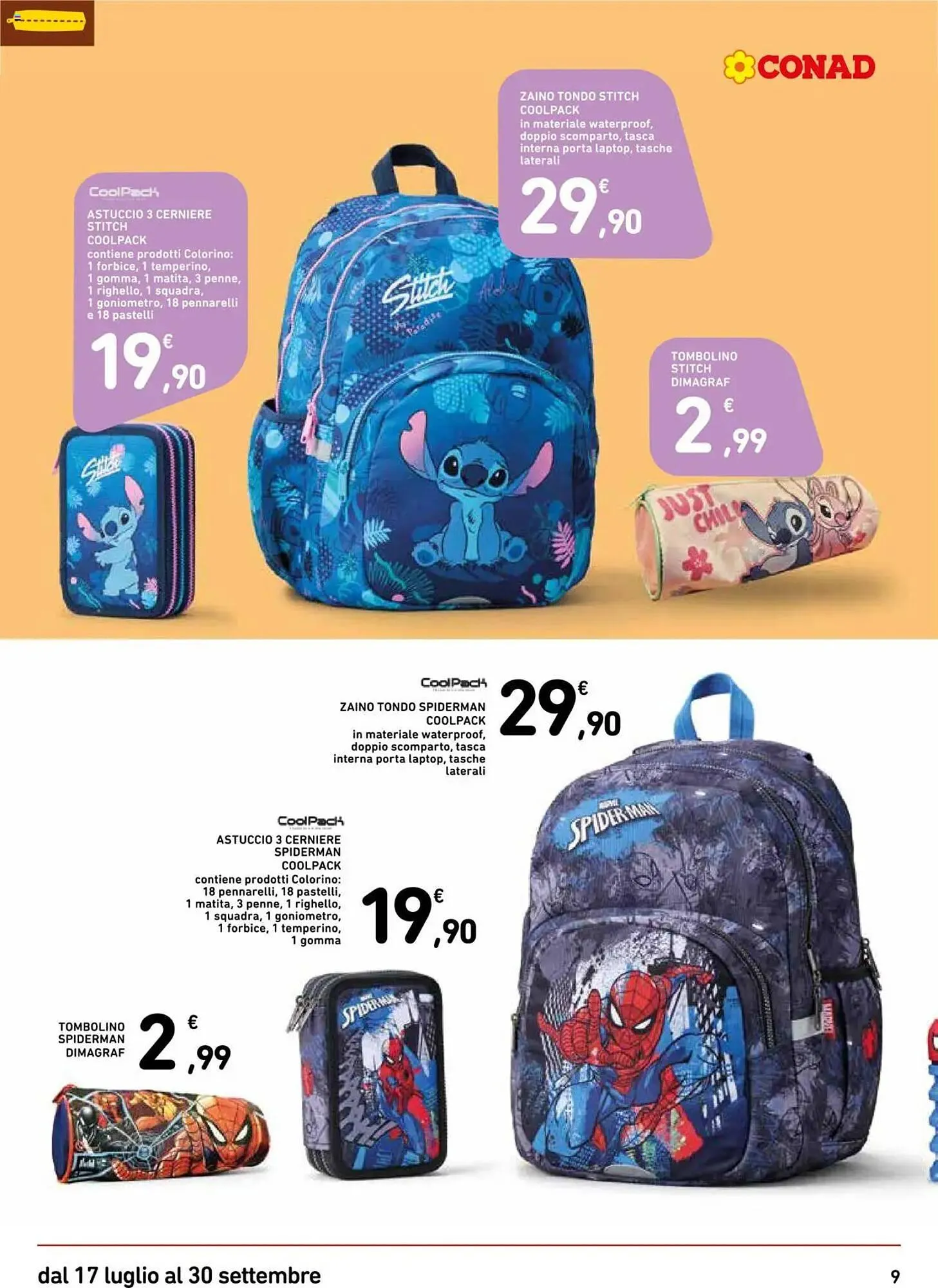 Volantino Conad da 17 luglio a 30 settembre di 2025 - Pagina del volantino 9