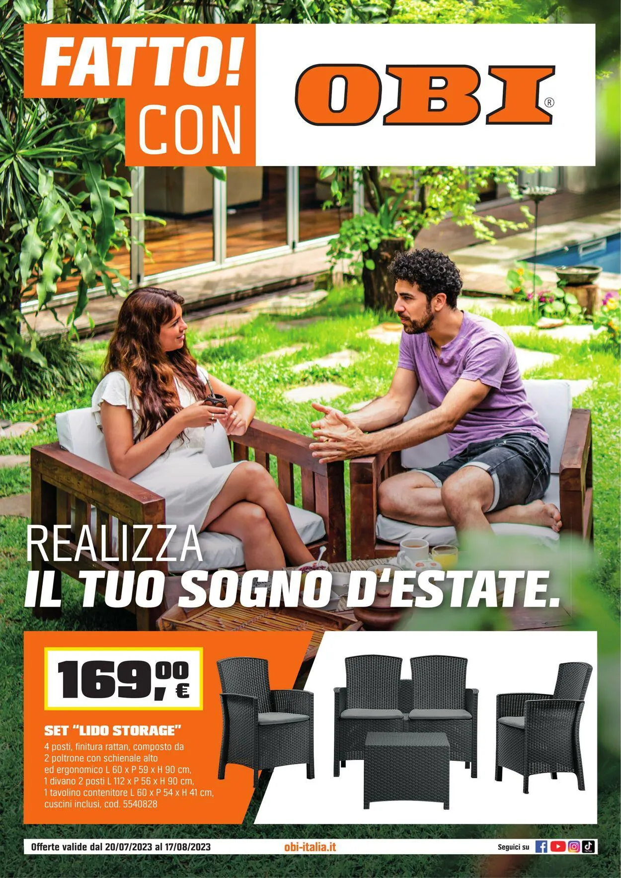 OBI Volantino attuale da 19 luglio a 17 agosto di 2023 - Pagina del volantino 1