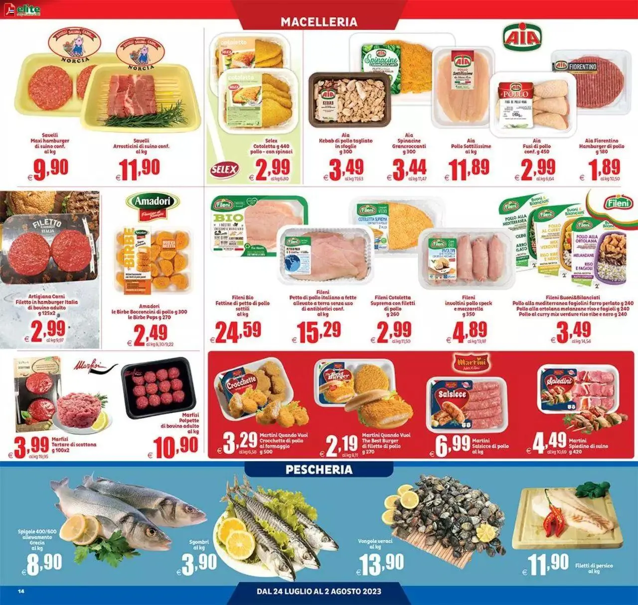 Volantino Elite Supermercati da 24 luglio a 2 agosto di 2023 - Pagina del volantino 14