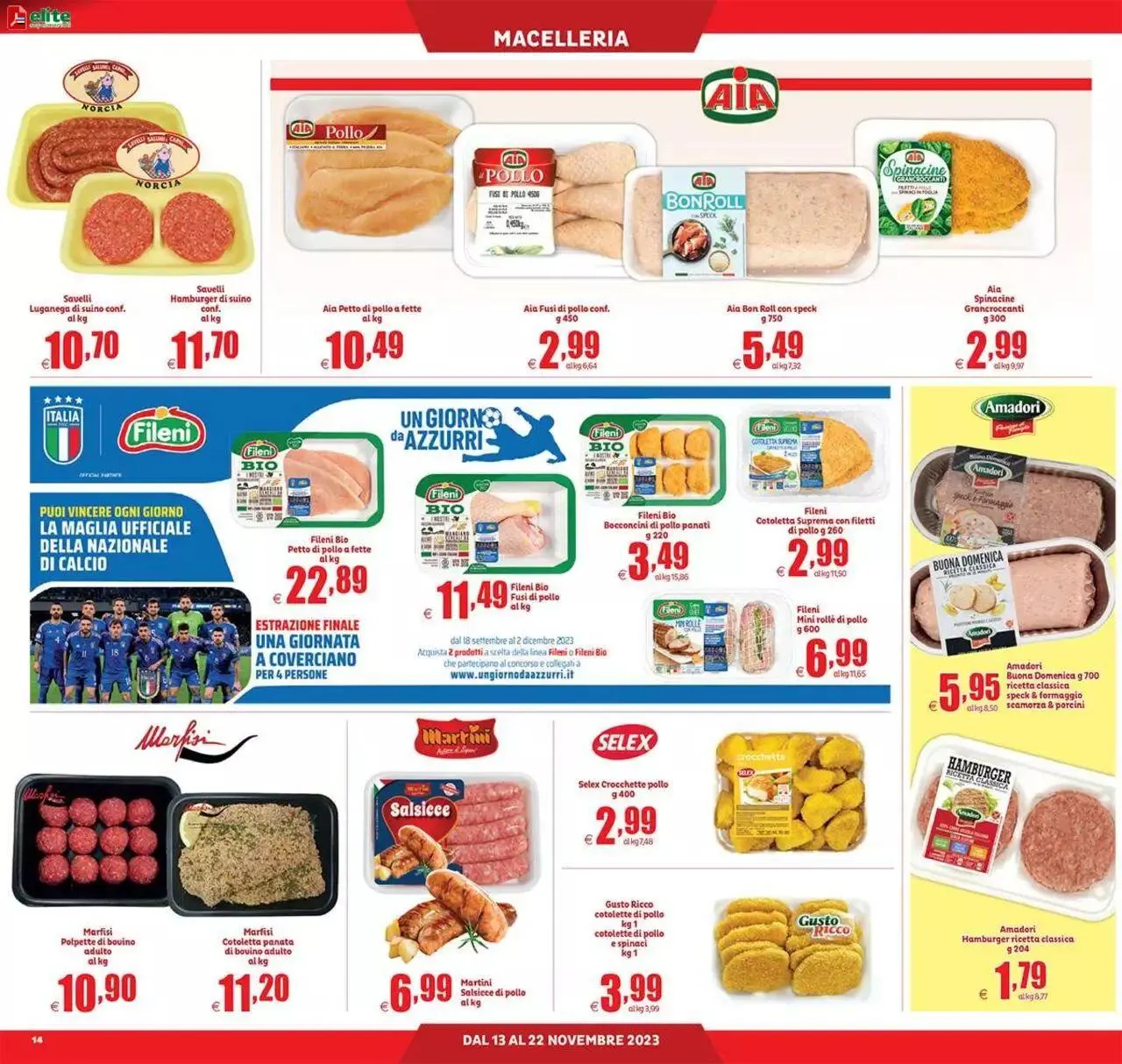 Volantino Elite Supermercati da 13 novembre a 22 novembre di 2023 - Pagina del volantino 14