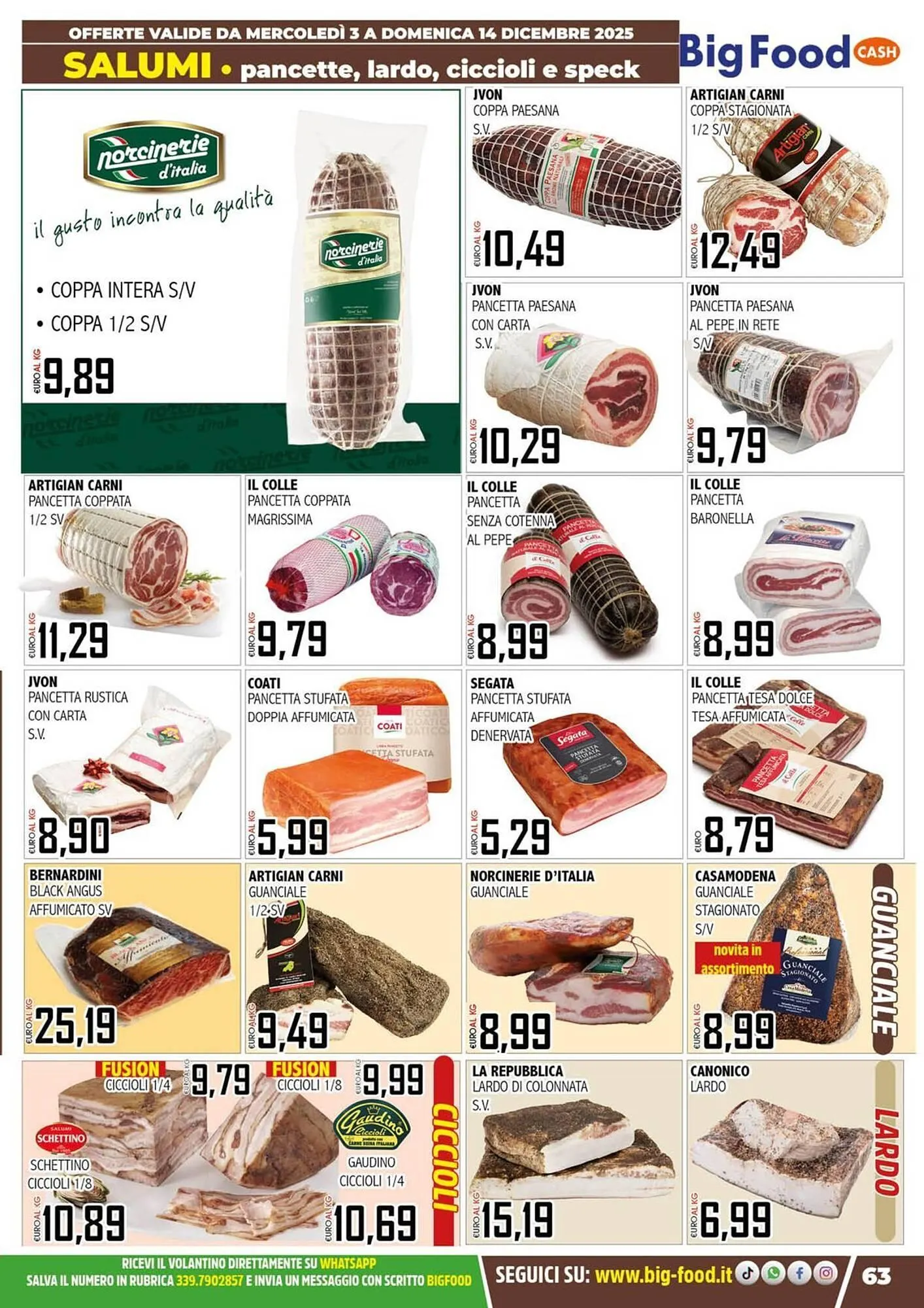 Volantino Big Food da 3 dicembre a 14 dicembre di 2025 - Pagina del volantino 62