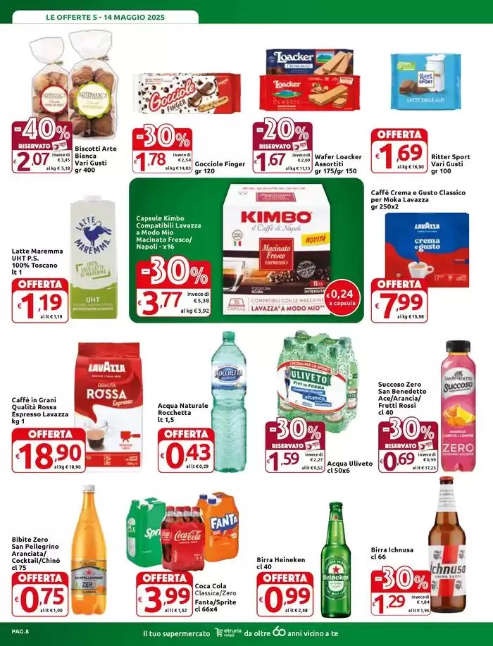 Sconti fino al 40% da 5 maggio a 14 maggio di 2025 - Pagina del volantino 8