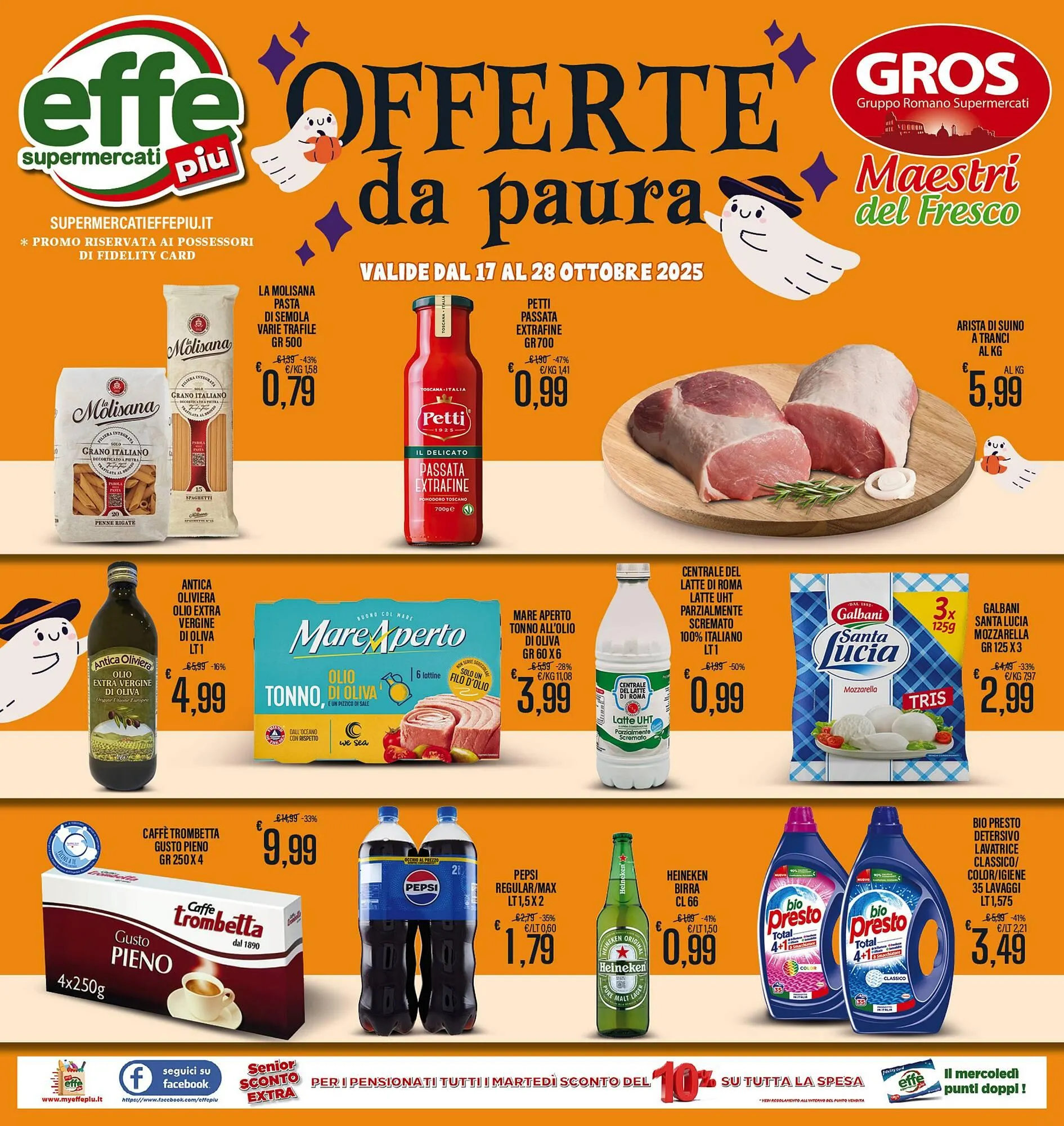 Volantino Supermercati EffePiù da 17 ottobre a 28 ottobre di 2025 - Pagina del volantino 1