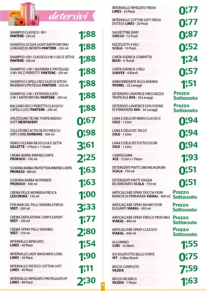 Sottocosto da 31 marzo a 5 aprile di 2025 - Pagina del volantino 6