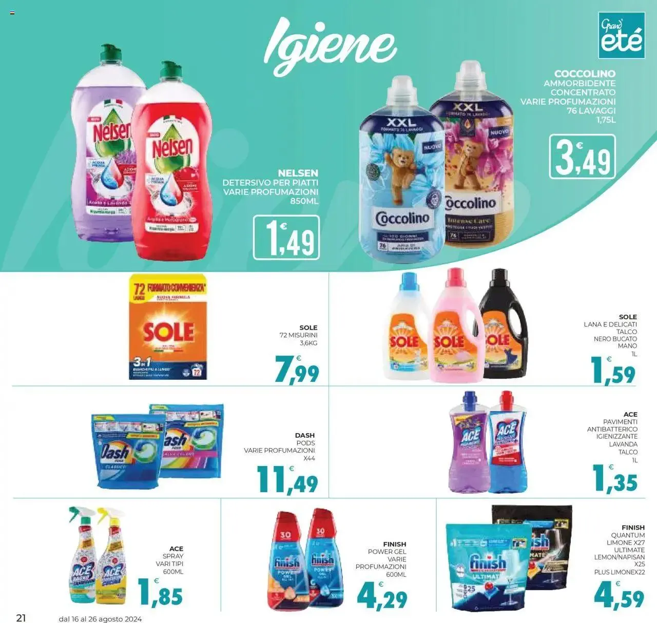 Volantino Eté - Grandeté da 16 agosto a 26 agosto di 2024 - Pagina del volantino 21
