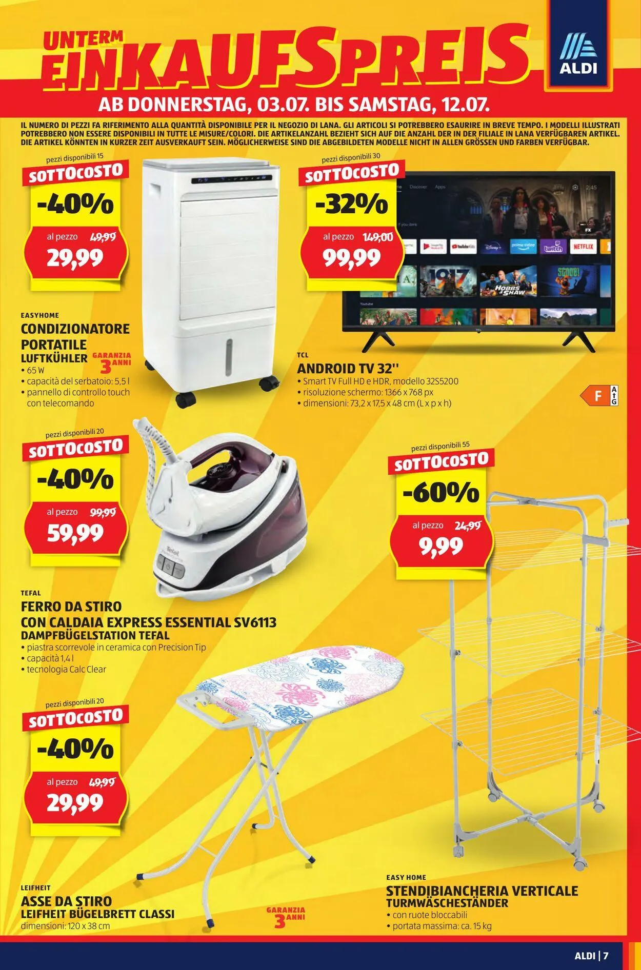 Aldi Volantino attuale da 29 giugno a 13 luglio di 2025 - Pagina del volantino 7