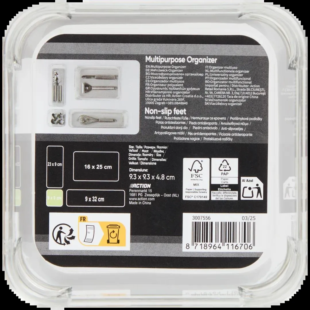 Organizer con antiscivolo