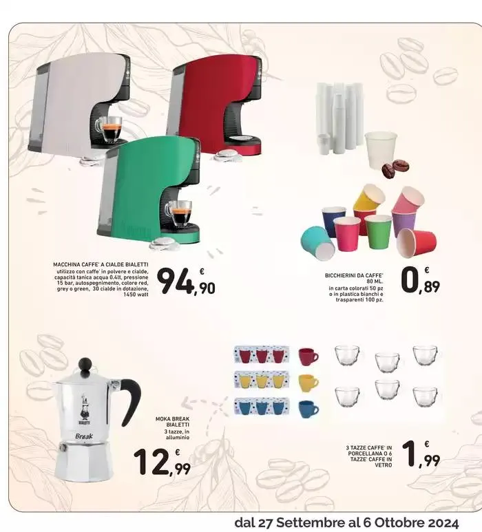 Giornata internazionale del cafe da 27 settembre a 6 ottobre di 2024 - Pagina del volantino 5