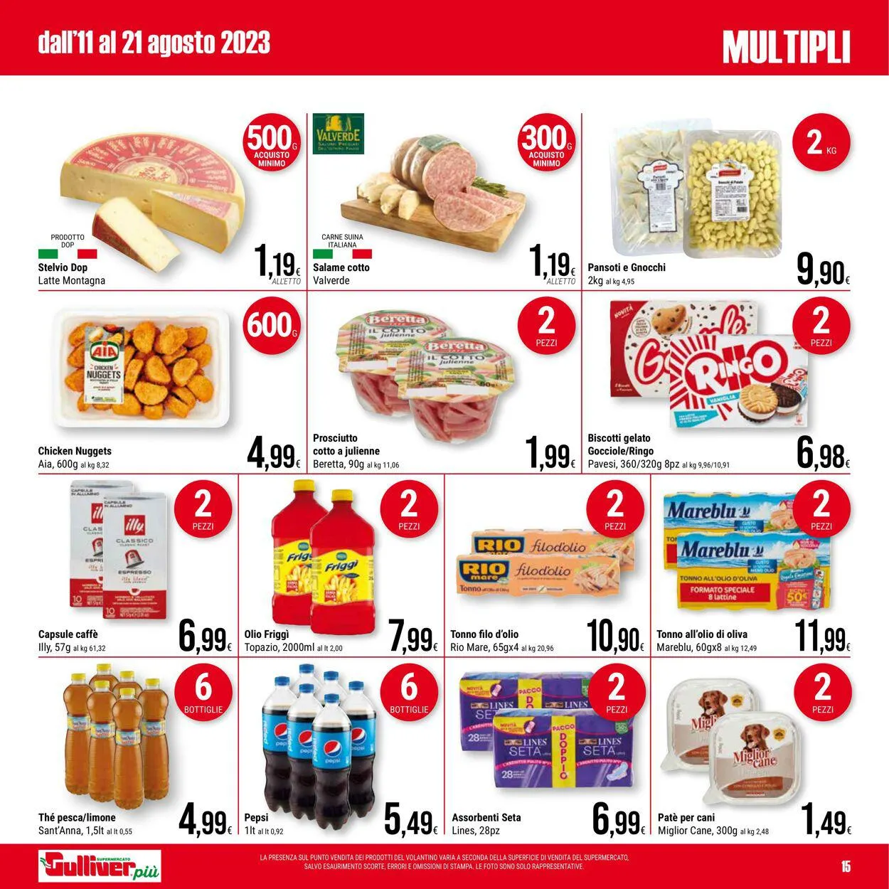 Gulliver Volantino attuale da 11 agosto a 21 agosto di 2023 - Pagina del volantino 15