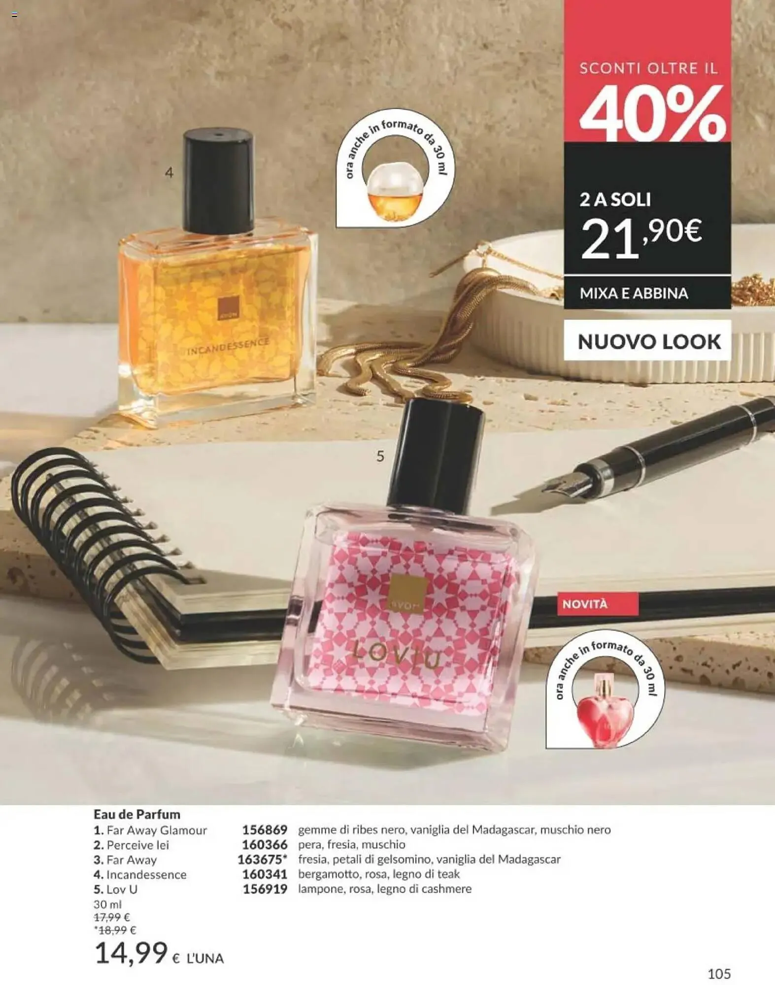 Catalogo Avon da 1 ottobre a 31 ottobre di 2025 - Pagina del volantino 105
