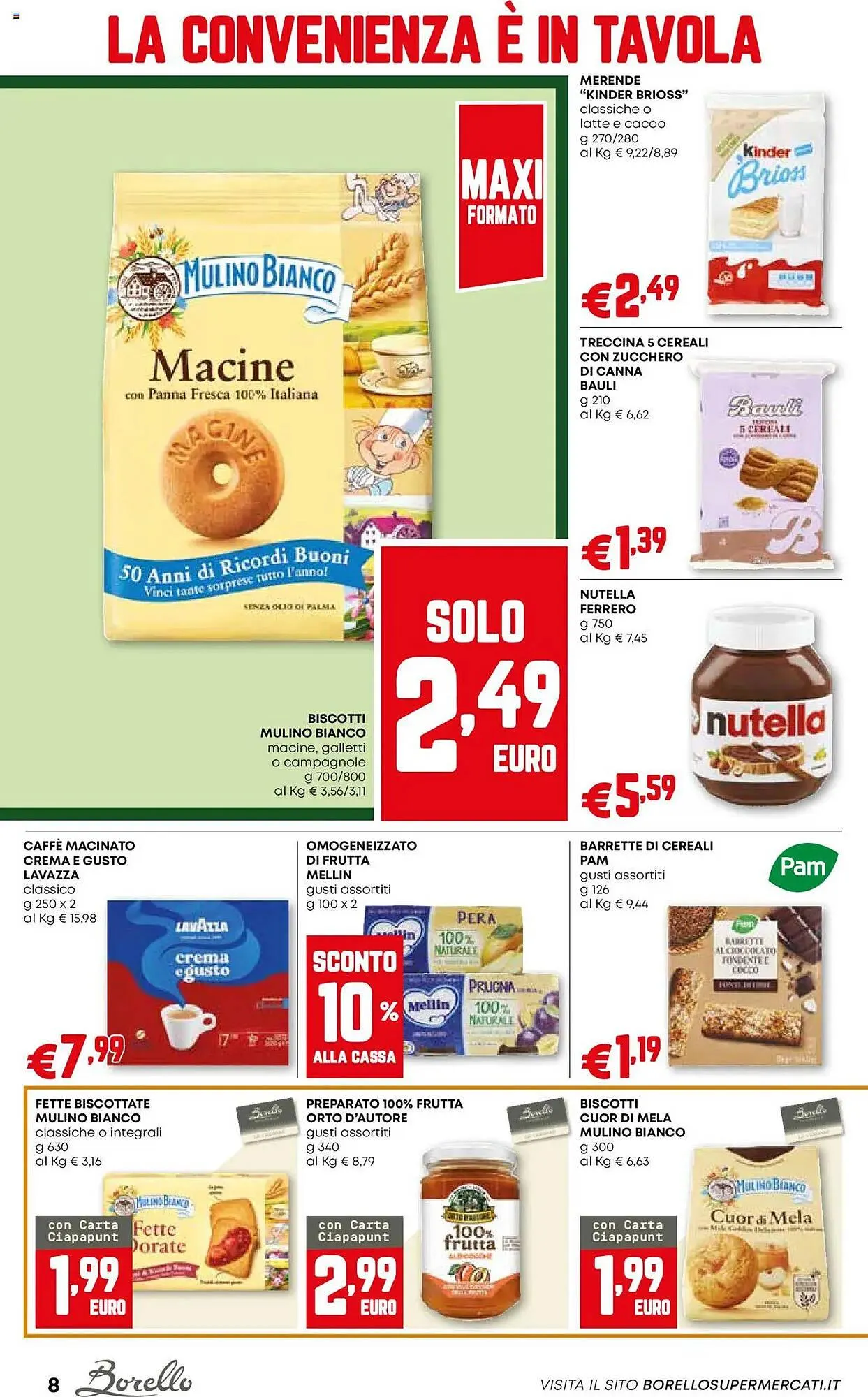 Volantino Borello Supermercati da 26 giugno a 9 luglio di 2025 - Pagina del volantino 8