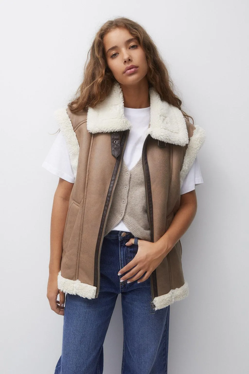 GILET TEDDY DOUBLE FACE