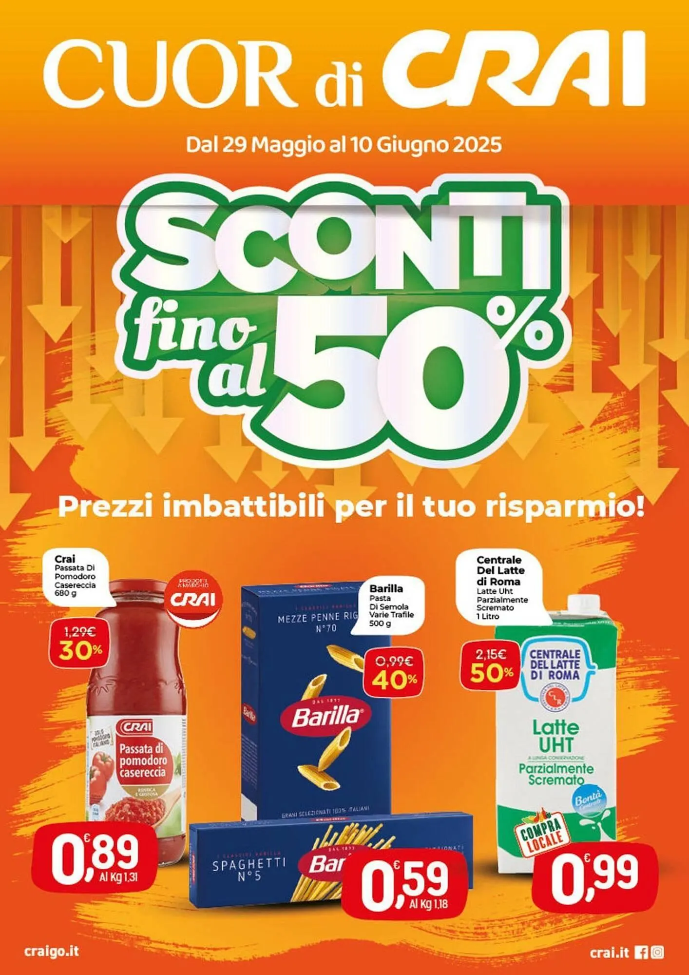 Volantino Crai da 29 maggio a 11 giugno di 2025 - Pagina del volantino 1