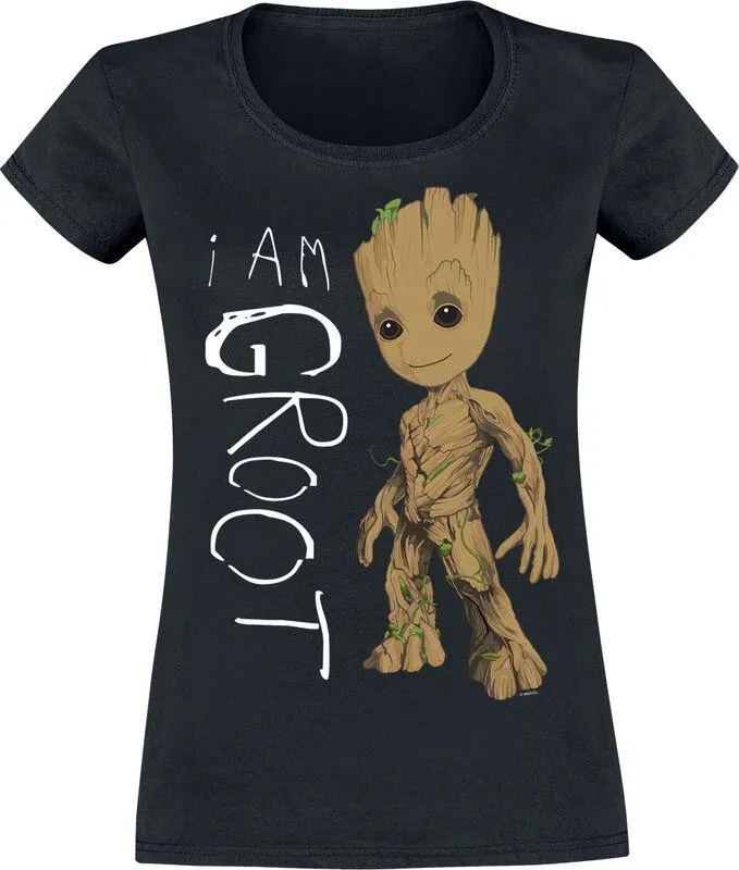 I Am Groot | T-Shirt | nero | Guardiani della Galassia