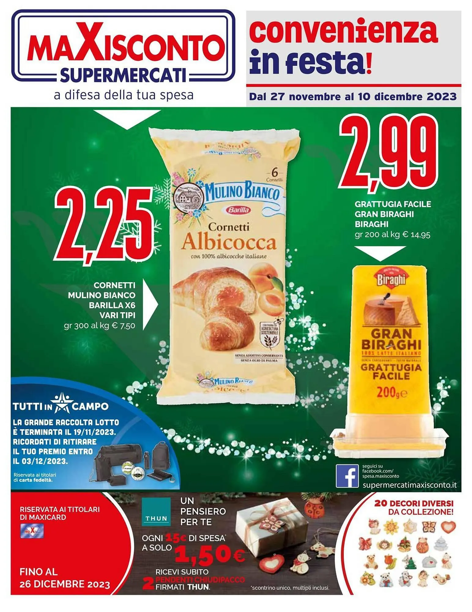 Volantino Maxisconto da 27 novembre a 10 dicembre di 2023 - Pagina del volantino 1