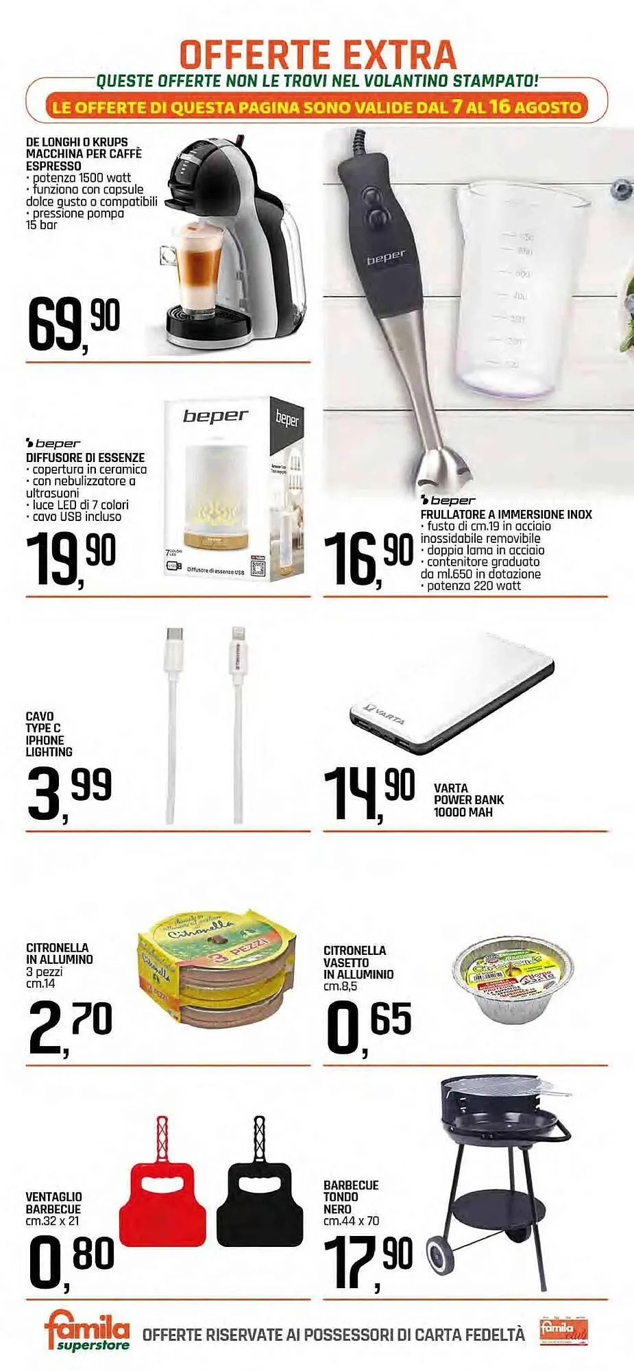 Volantino Famila Superstore da 7 agosto a 16 agosto di 2025 - Pagina del volantino 17
