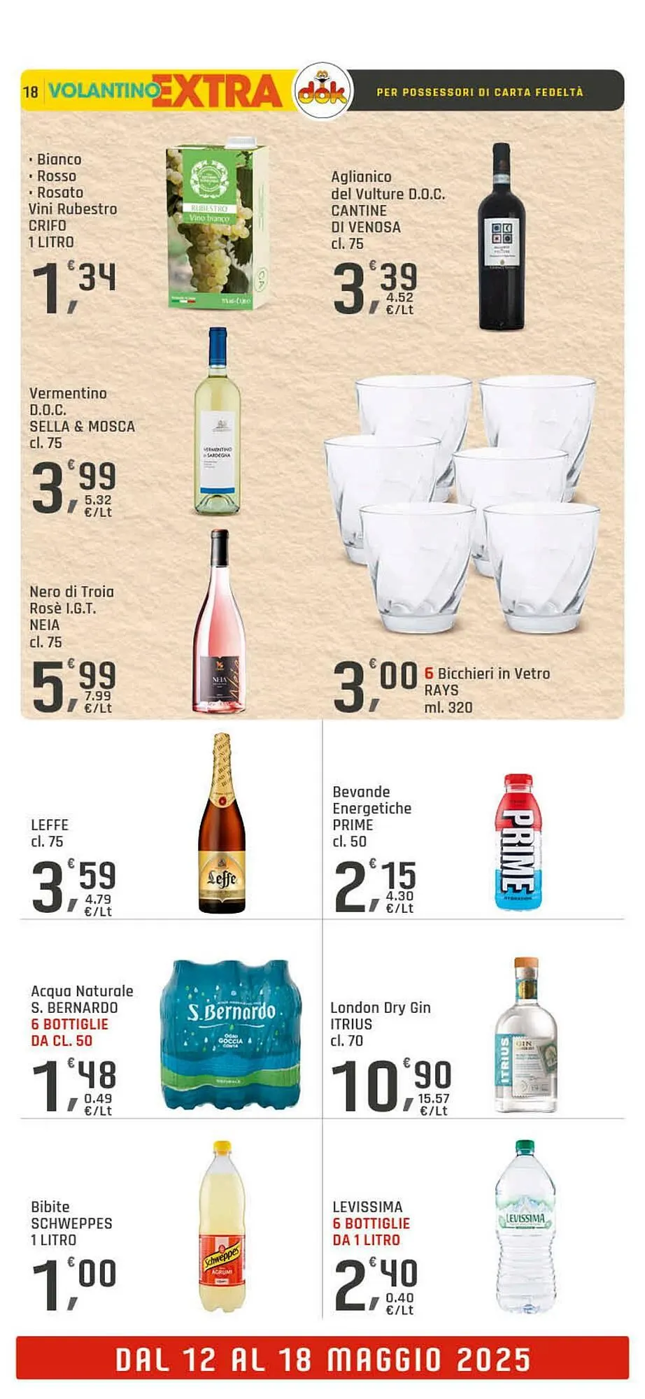 Volantino Supermercati Dok da 12 maggio a 18 maggio di 2025 - Pagina del volantino 18