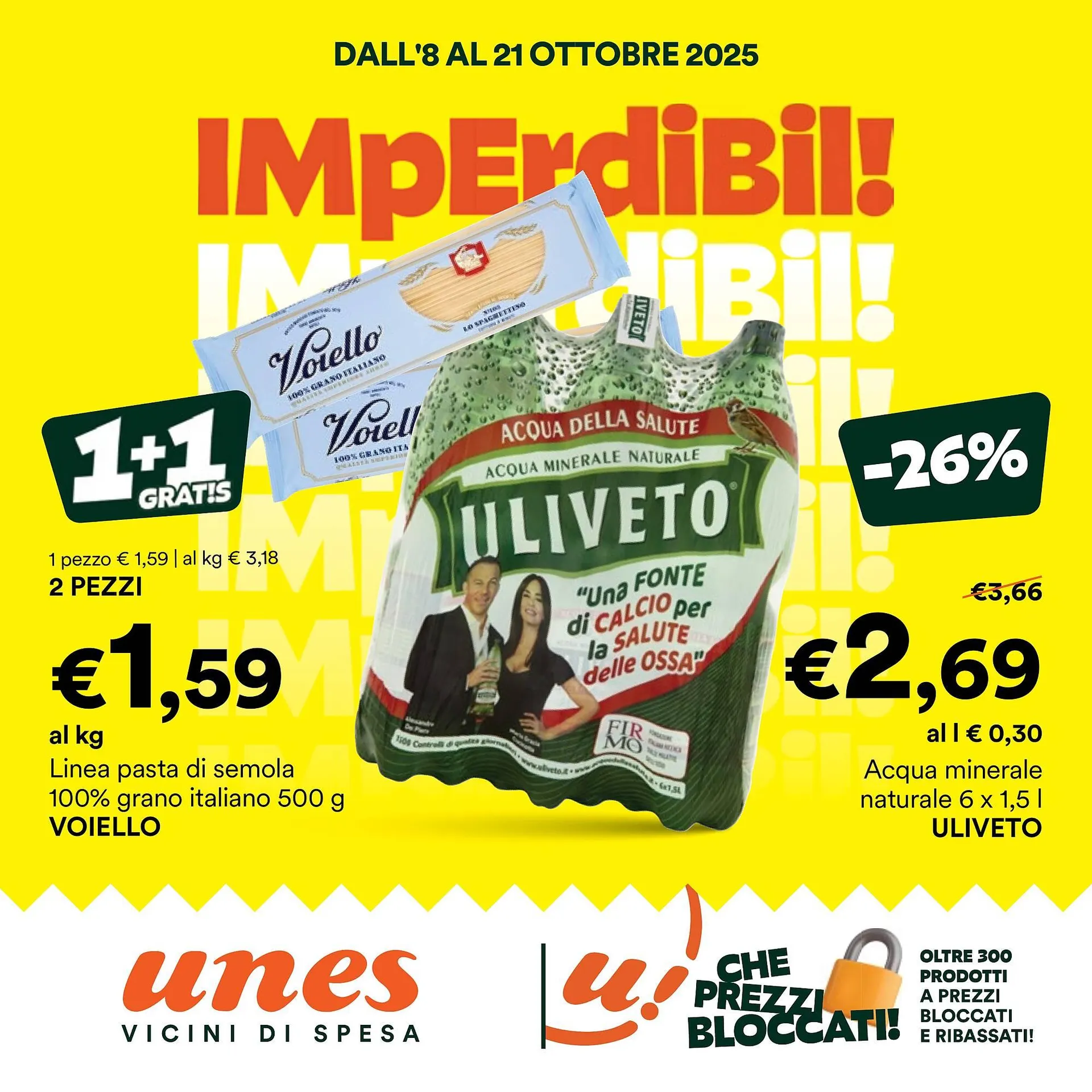 Volantino Unes da 8 ottobre a 21 ottobre di 2025 - Pagina del volantino 1