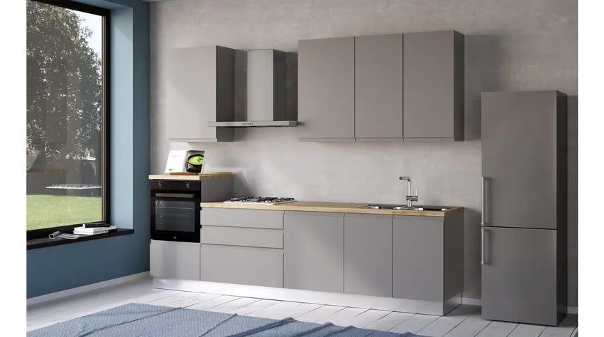 Iris cucina 300 cm colore grigio chiaro
