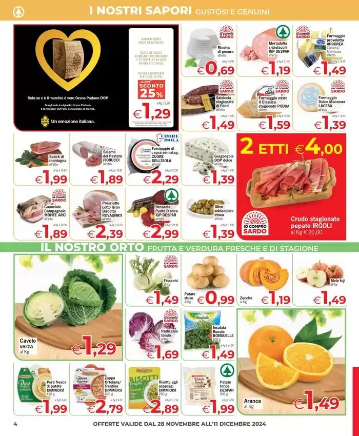 Sottocosto da 28 novembre a 7 dicembre di 2024 - Pagina del volantino 4