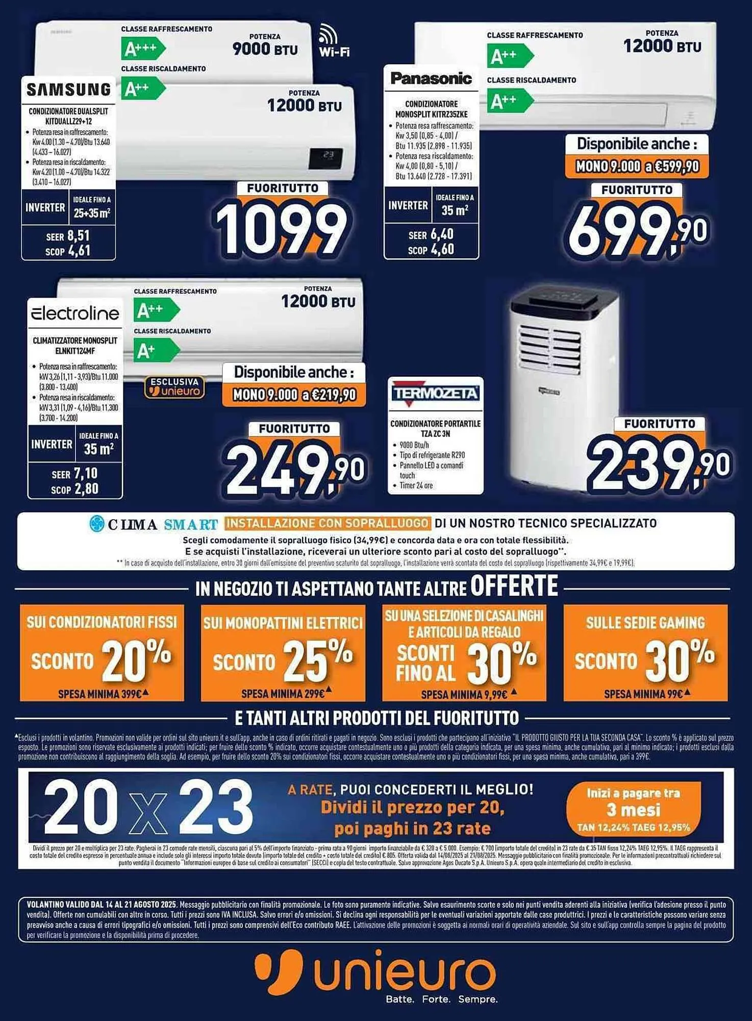 Volantino Unieuro da 14 agosto a 21 agosto di 2025 - Pagina del volantino 22