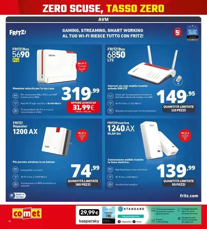 Zero scusa, tasso zero da Comet! da 3 aprile a 16 aprile di 2025 - Pagina del volantino 16