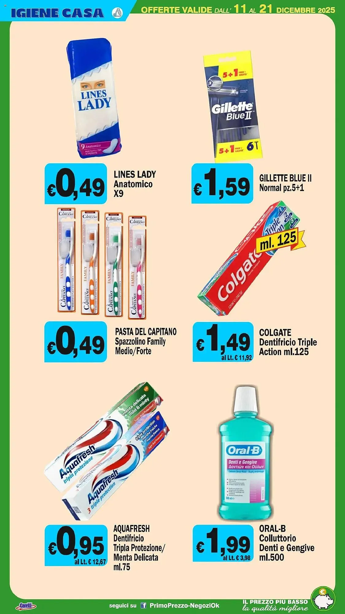 Volantino Primo Prezzo da 11 dicembre a 21 dicembre di 2025 - Pagina del volantino 25