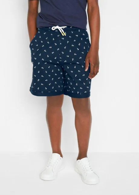 Bermuda in felpa fantasia