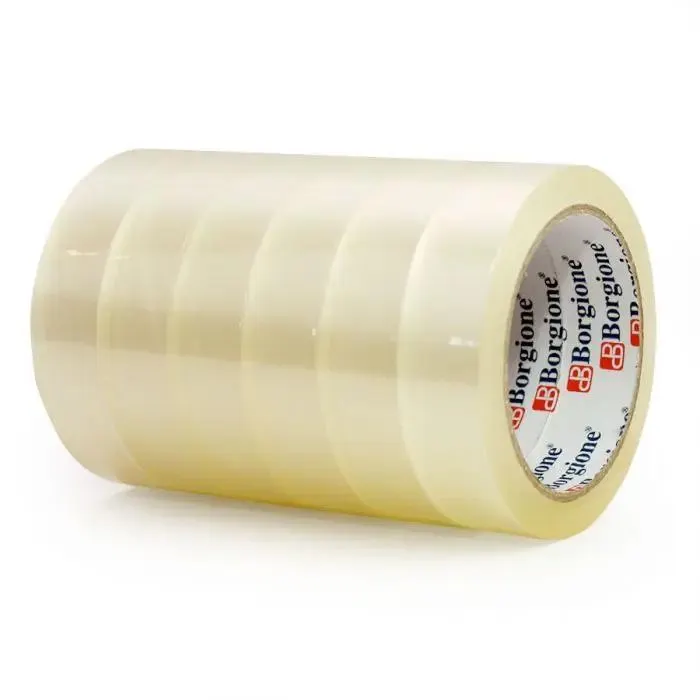 6 nastri adesivi trasparenti borgione - m 66x2,5 cm h