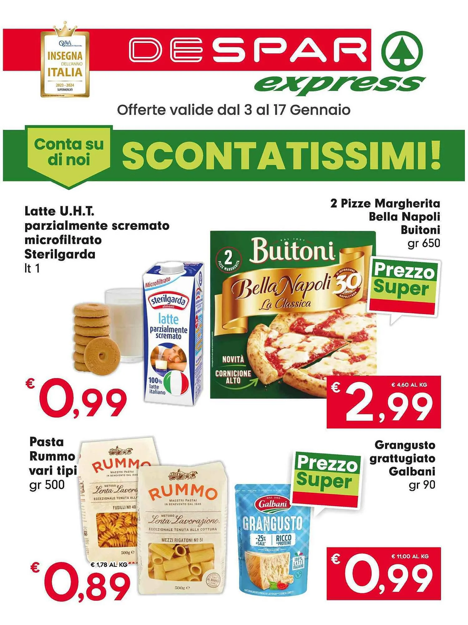 Volantino DeSpar Express da 5 gennaio a 17 gennaio di 2024 - Pagina del volantino 1