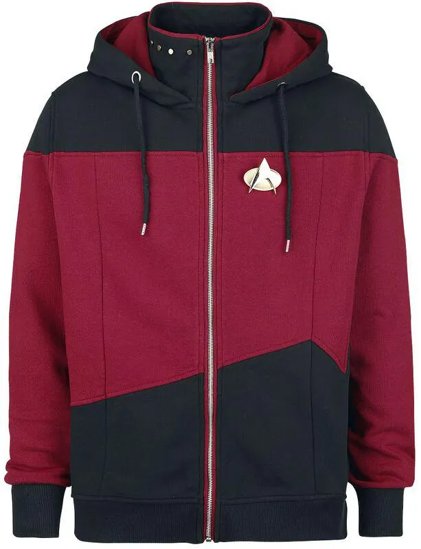The Next Generation | Felpa jogging | rosso/nero | Star Trek