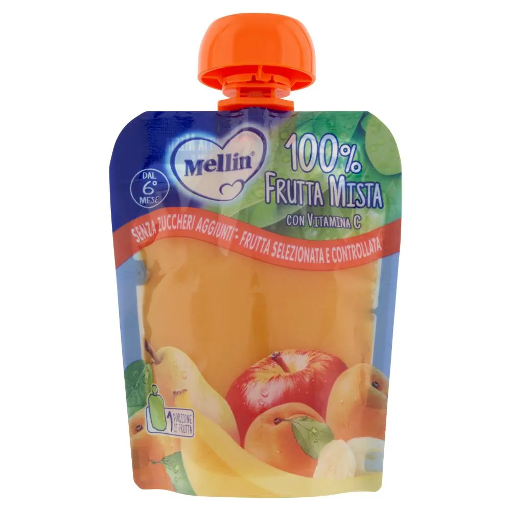 Mellin 100% Frutta Mista con Vitamina C 90 g