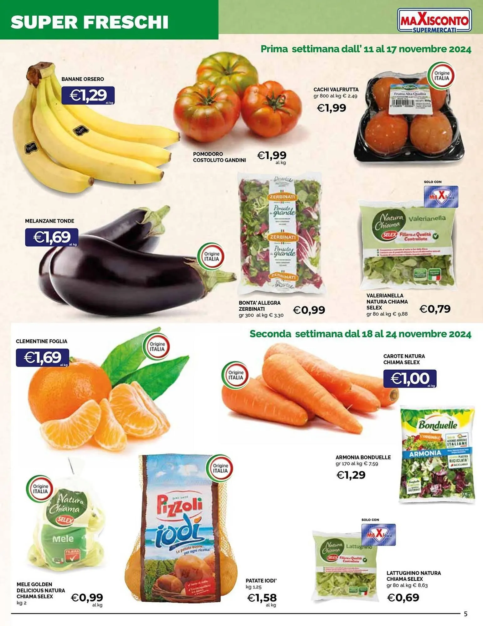 Volantino Maxisconto da 11 novembre a 24 novembre di 2024 - Pagina del volantino 5