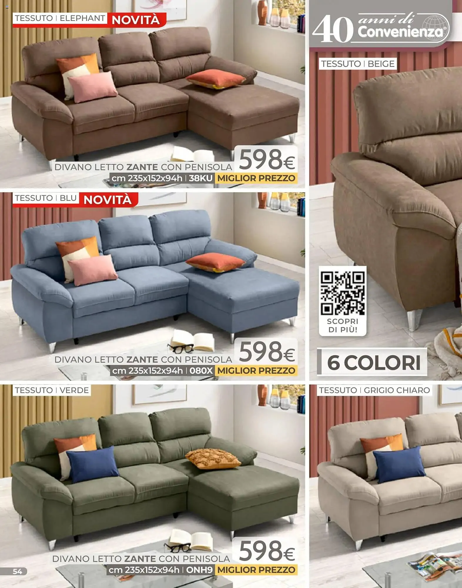 Volantino Mondo Convenienza da 4 gennaio a 31 gennaio di 2026 - Pagina del volantino 54